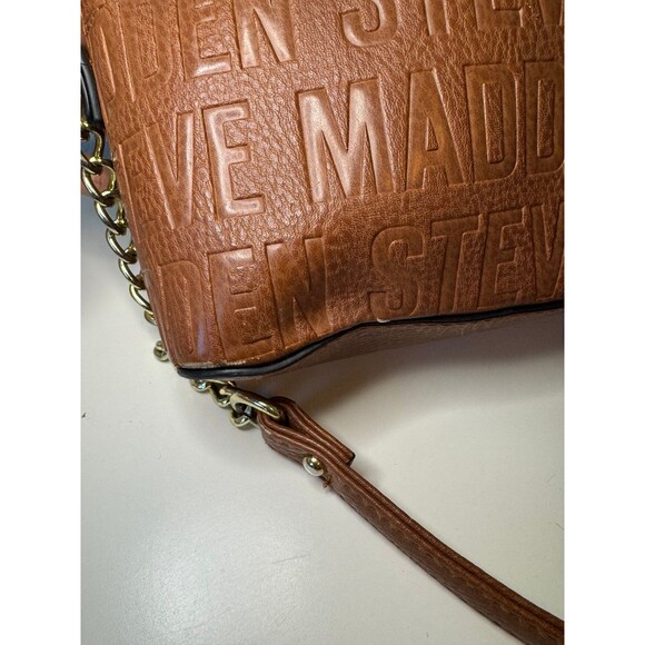 Steve Madden | Brown Logo Crossbody Bag - Picture 4 of 7
